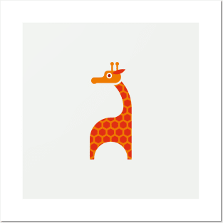 Giraffe Design Posters and Art